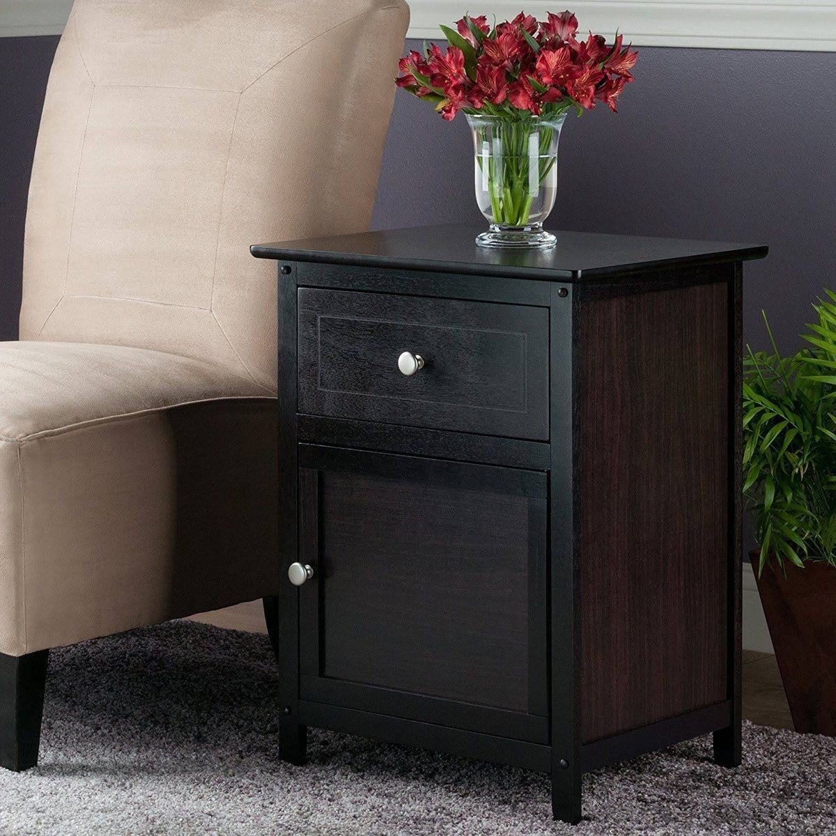 Wooden Night Stand End Table E792609