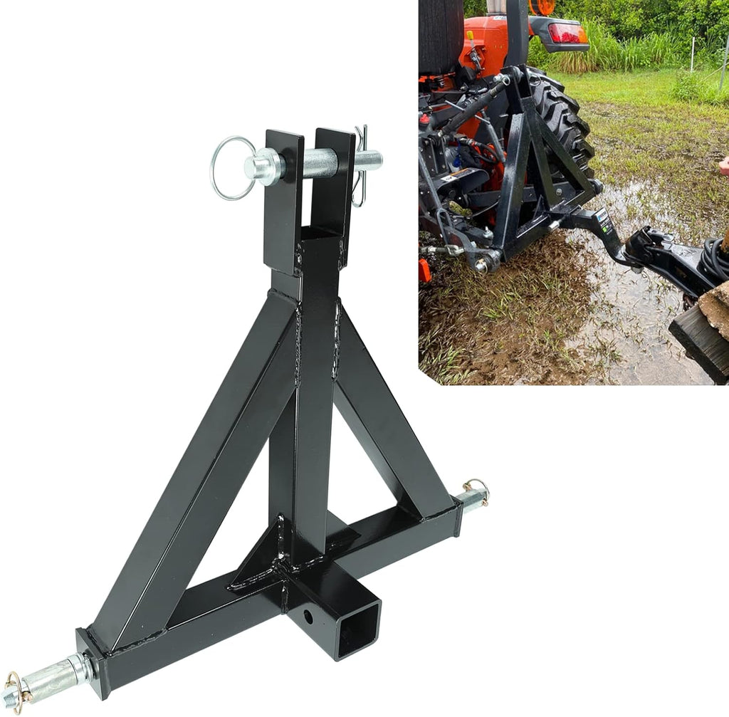 2 Receiver 3 Point Trailer Hitch Category 1 Tractor Tow Drawbar Adapter F543990