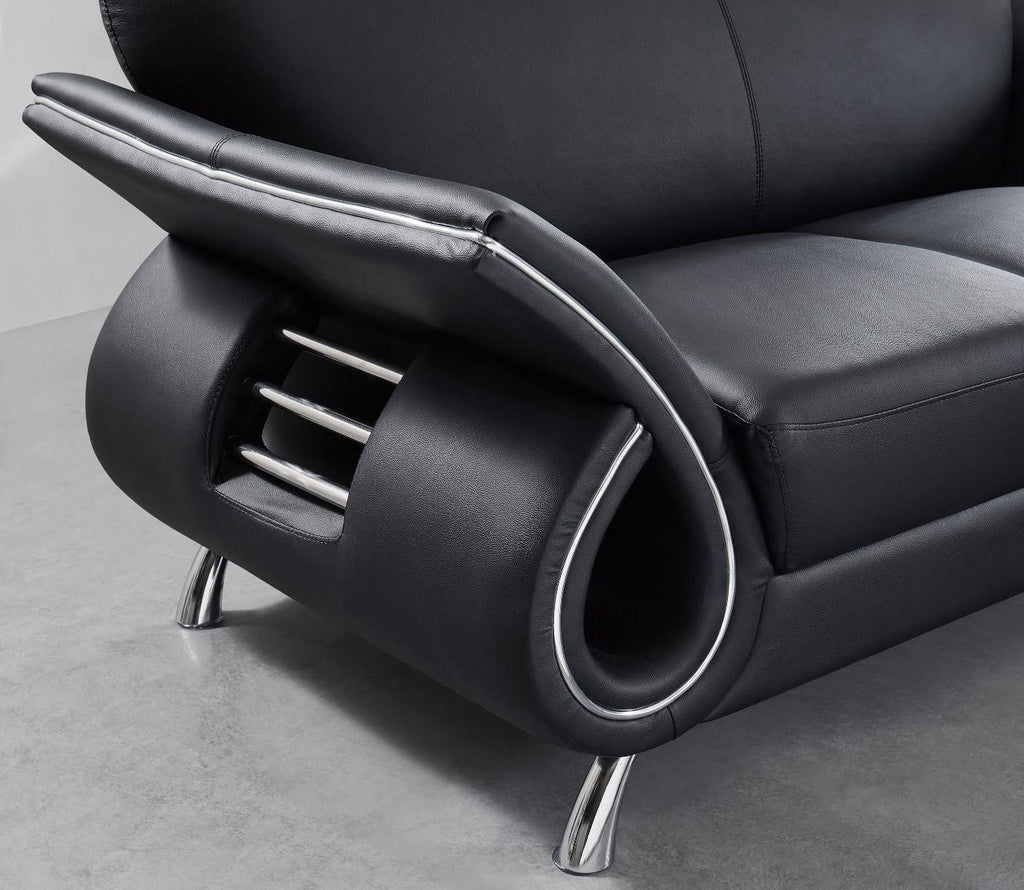 Leather Match Loveseat K293