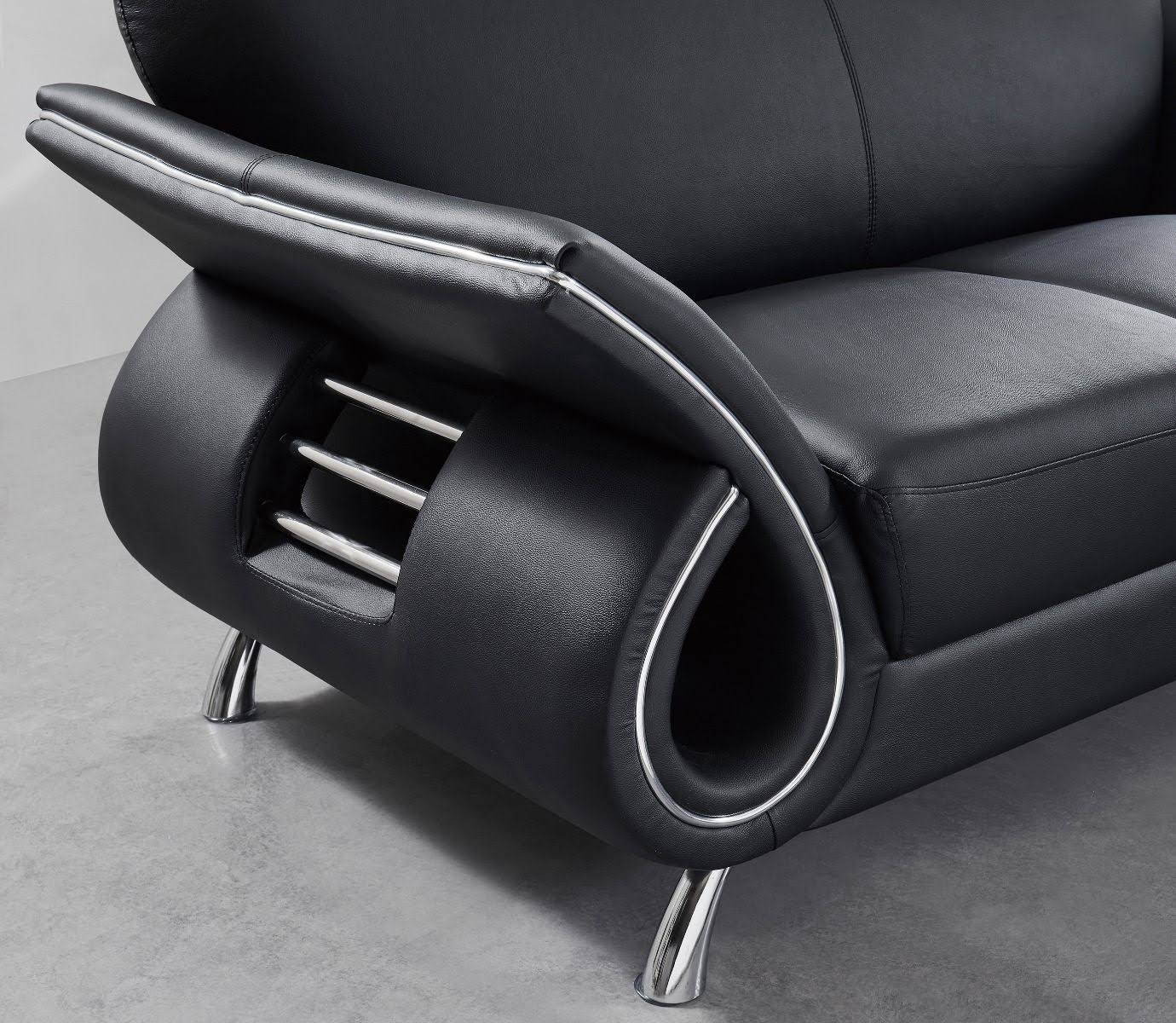 Leather Match Loveseat K293