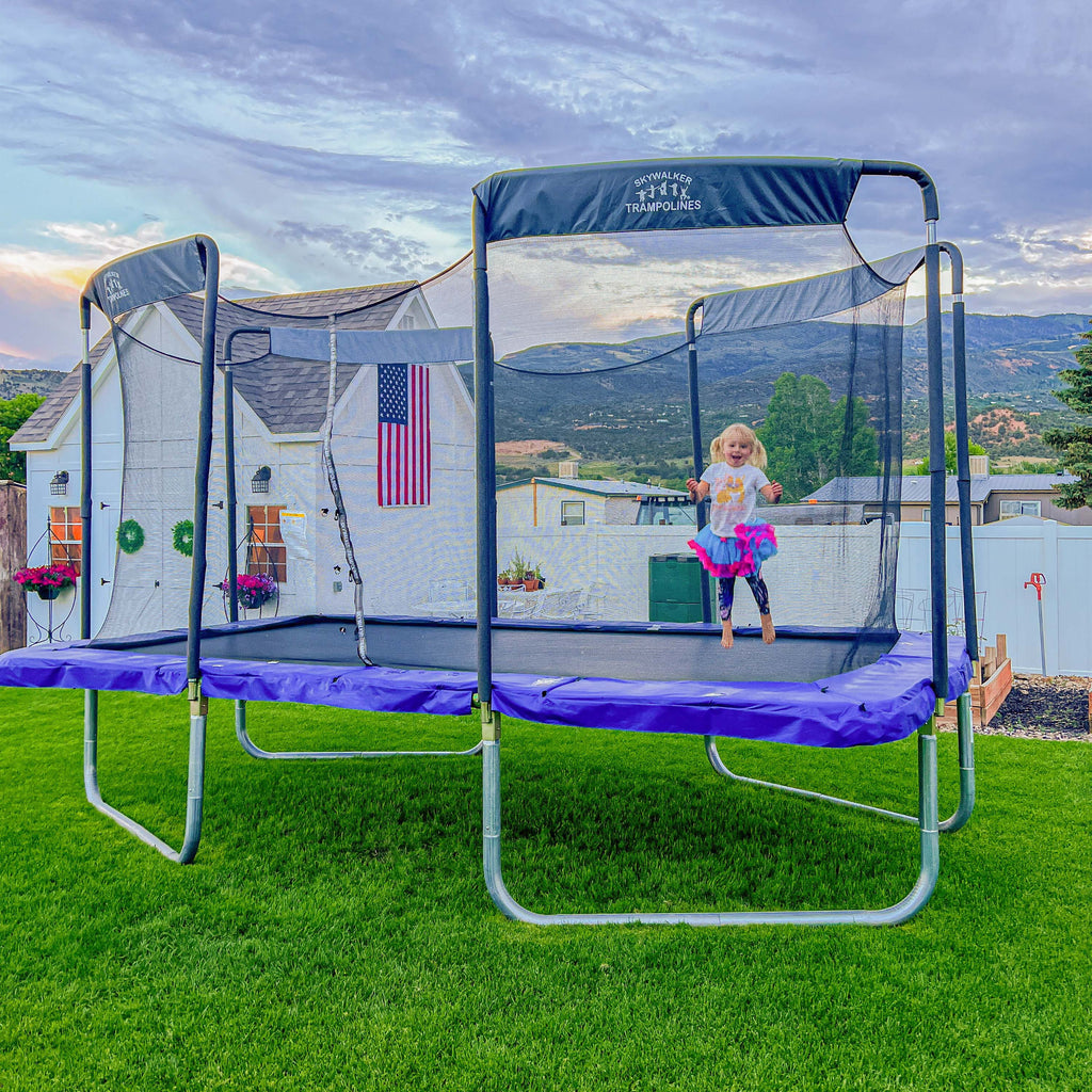 17ft x 10ft Rectangle Trampoline with Enclosure Z30498