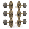 Relic Brass Classical Guitar Tuners with Ebony Knobs I129