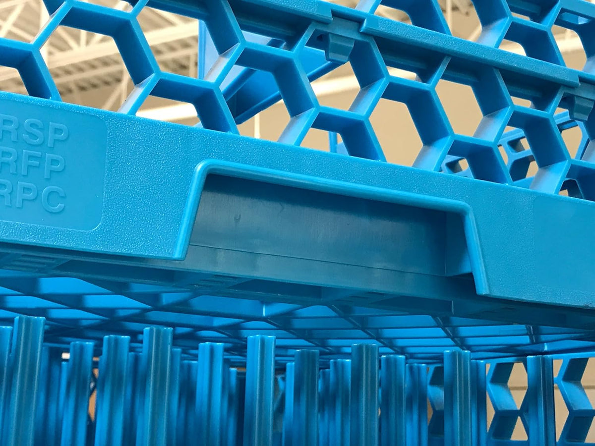 Blue Glass Rack with 1 Extender, Pack of 4 Z24958