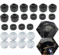 Black Body and Cab Mount Bushing Kit 16 Pcs H8878