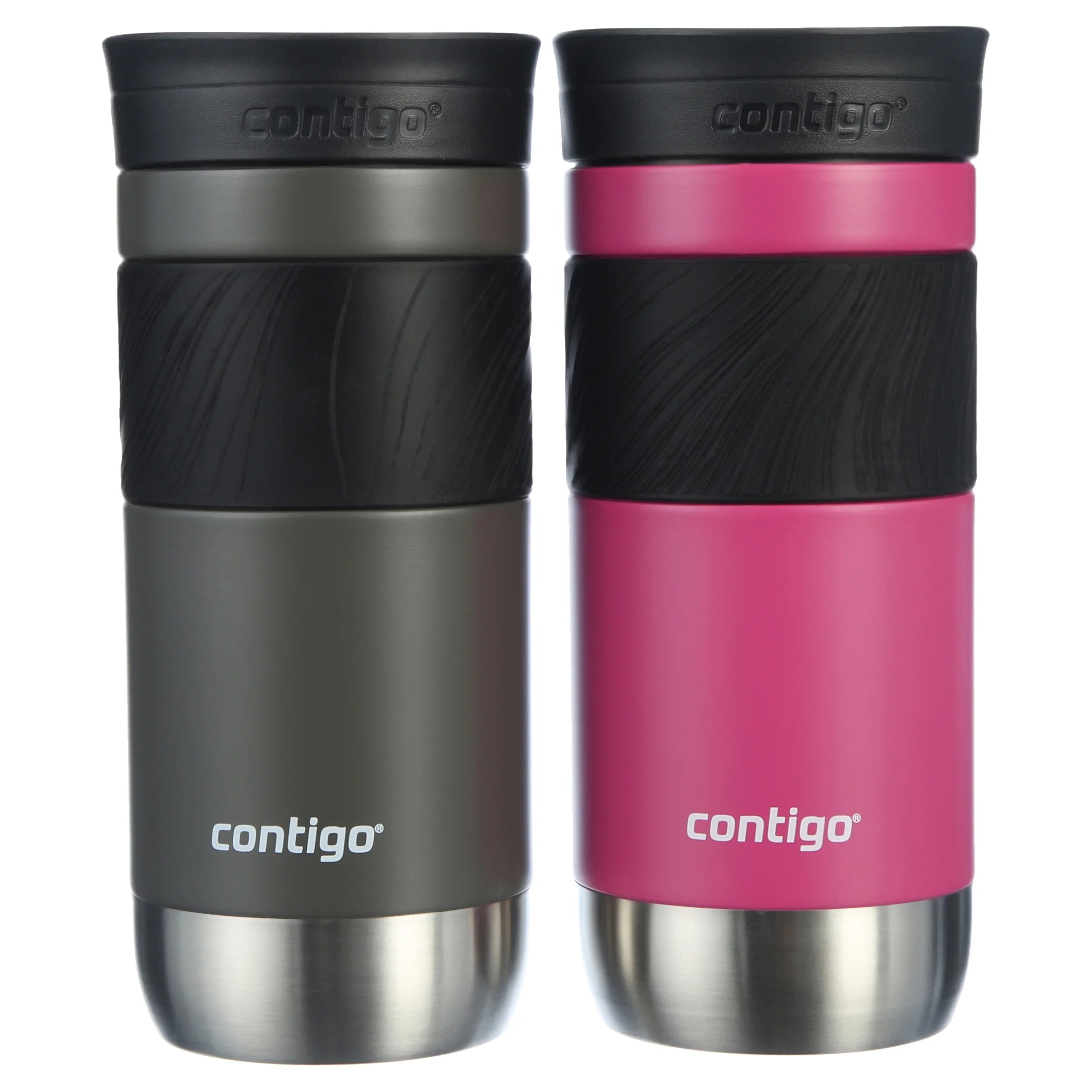 16 oz Insulated Stainless Steel Travel Mug 2-Pack B8215