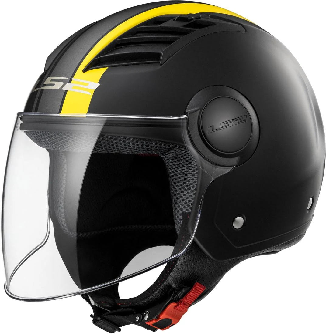 Matt-Black/Yellow Jet Helmet B741