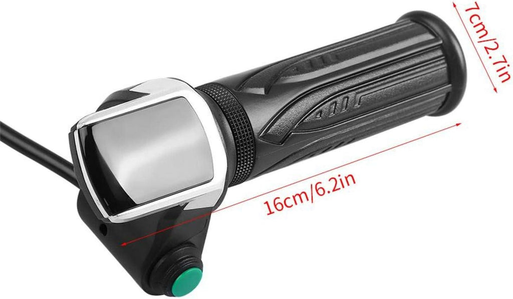 Electric Scooter Throttle Grip, 1 Pair Waterproof LCD Display Handlebar Grip W323727