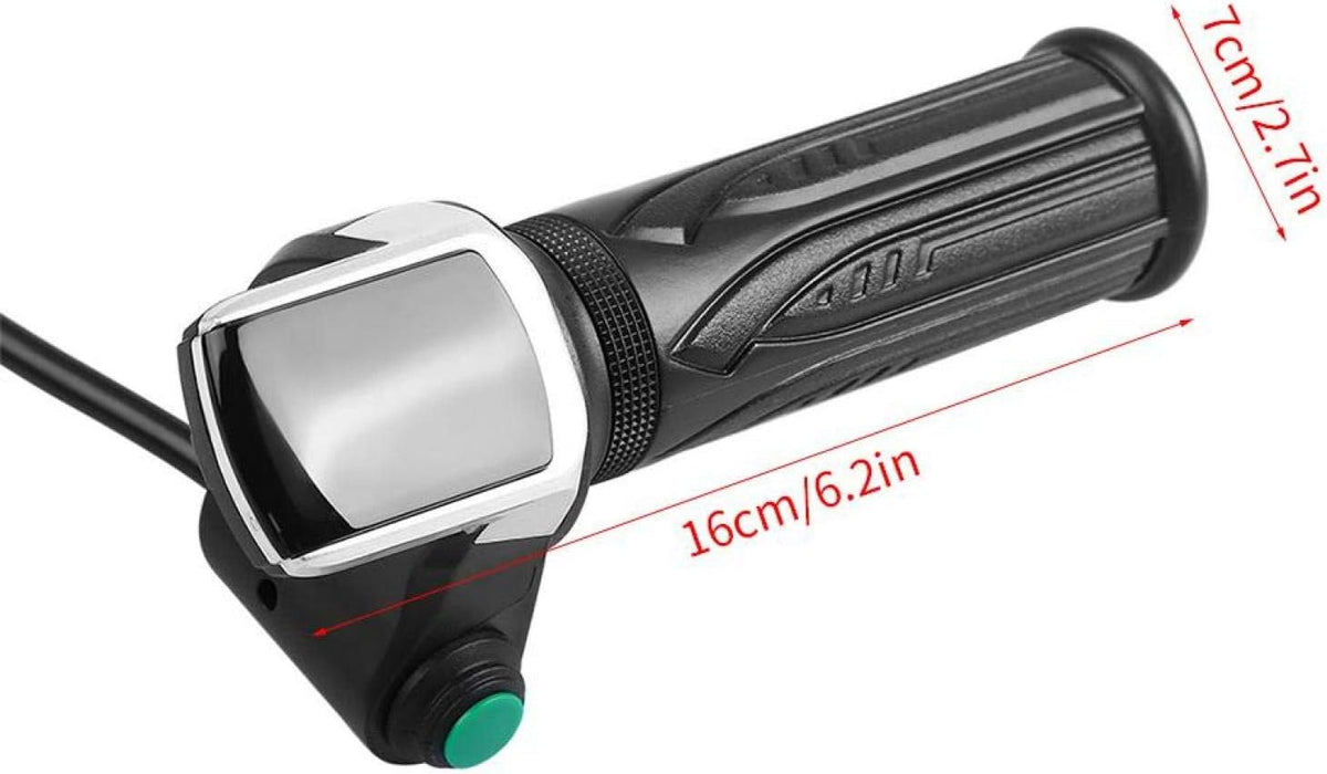 Electric Scooter Throttle Grip, 1 Pair Waterproof LCD Display Handlebar Grip W323727