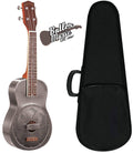Concert-Scale Brushed Metal Resonator Ukulele G449