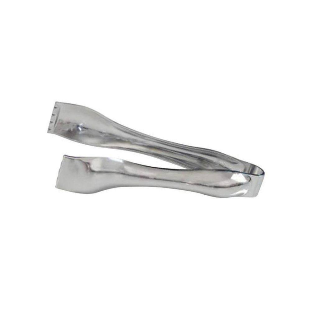 48ct 8.5x22 Silver Disposable Plastic Serving Tongs F951