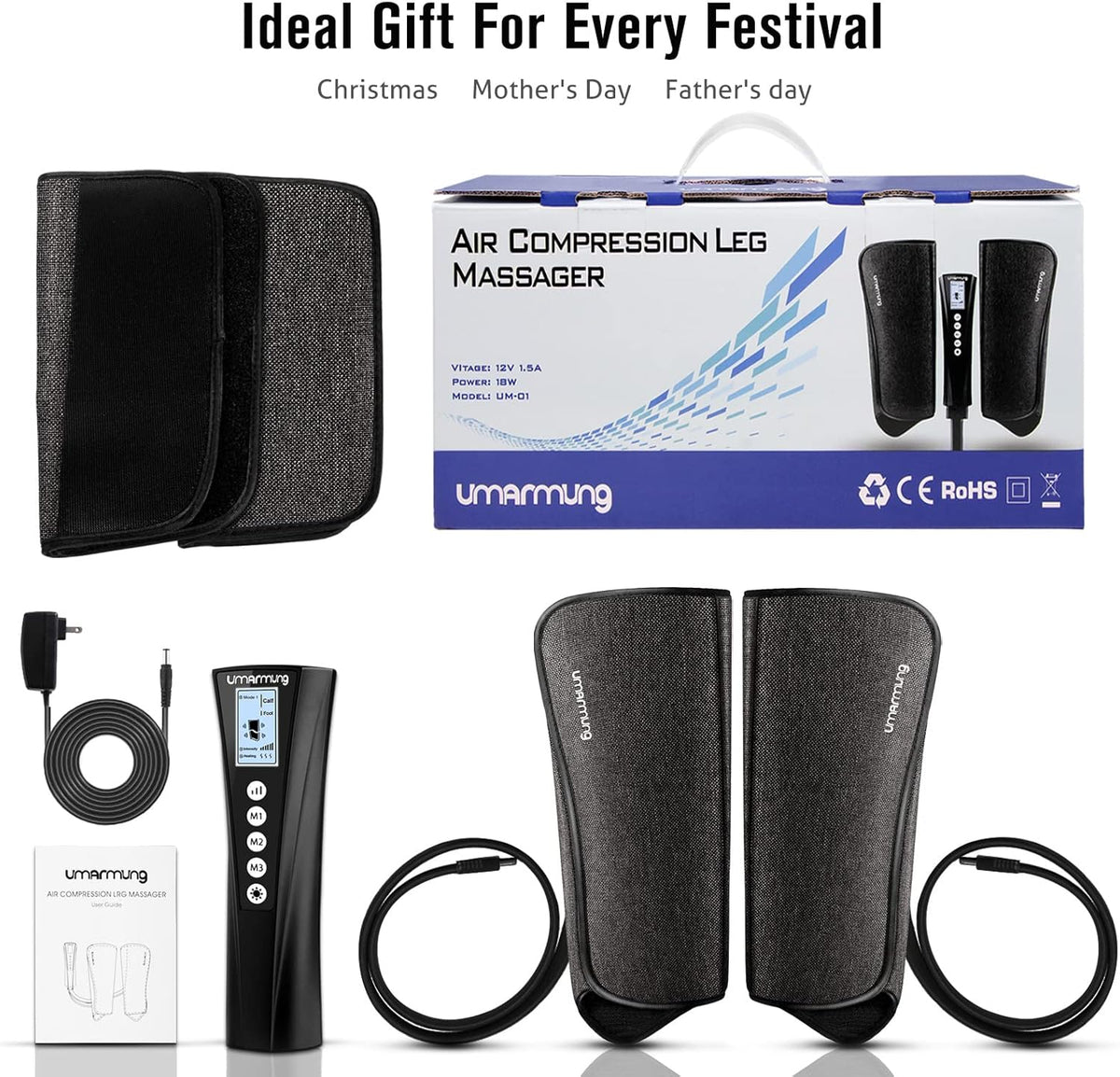 Air Compression Calf Massager with Heat E617355