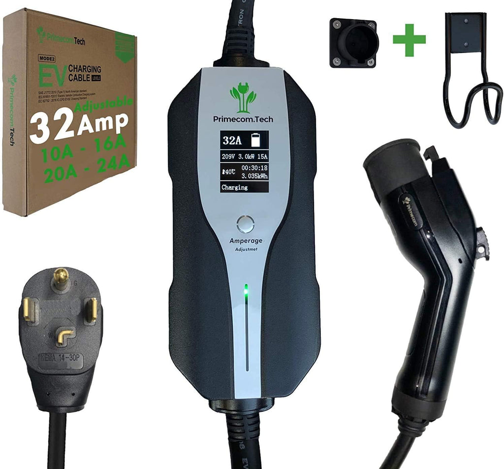 Level 2 Electric Vehicle Charger with 30Ft Cable A93738