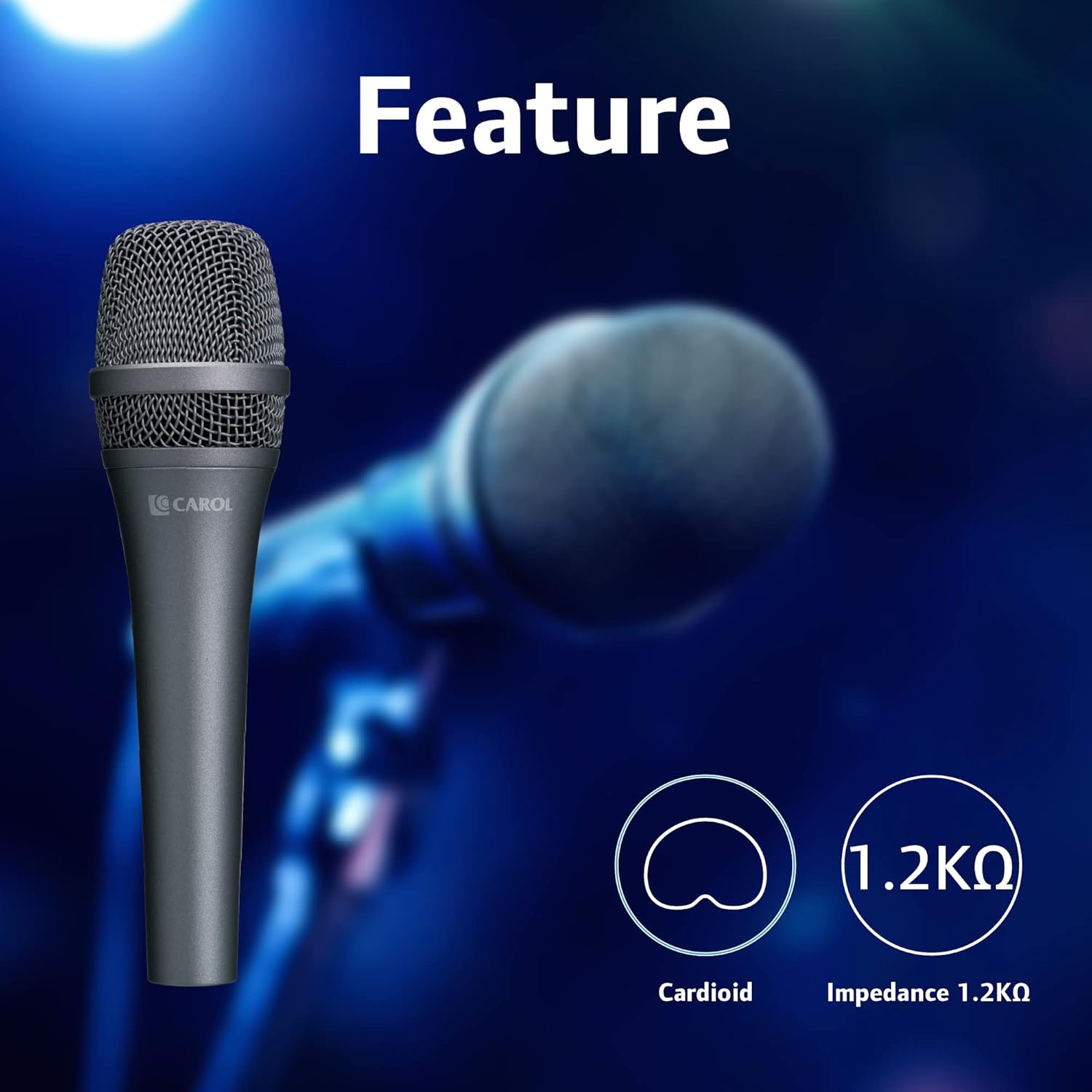 Dynamic Microphone with Super-Cardioid Unidirectional and Slide Potentiometer Switch M45624
