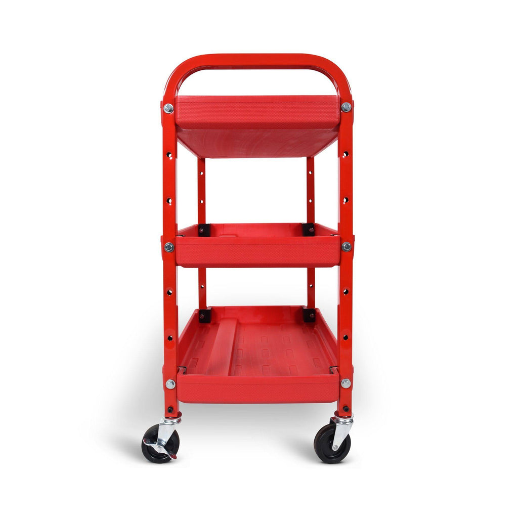 Red 3-Shelf Utility Cart M375246