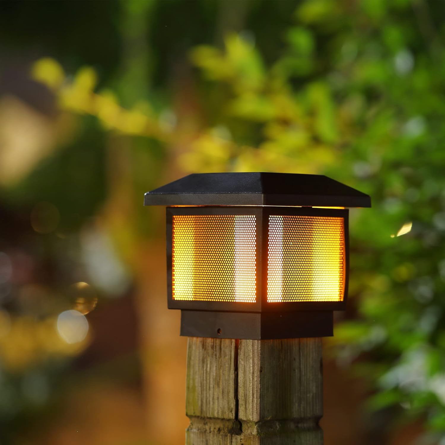 6 Pack Solar Post Cap Lights for 4x4 5x5 6x6 Wood Posts T466