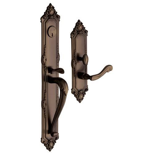 Polished Brass Single Cylinder Mortise Handleset Trim C50366