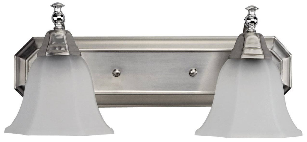 2 Light Vanity, Brushed Pewter R963