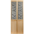 Lilies Glass Bifold Door Q795
