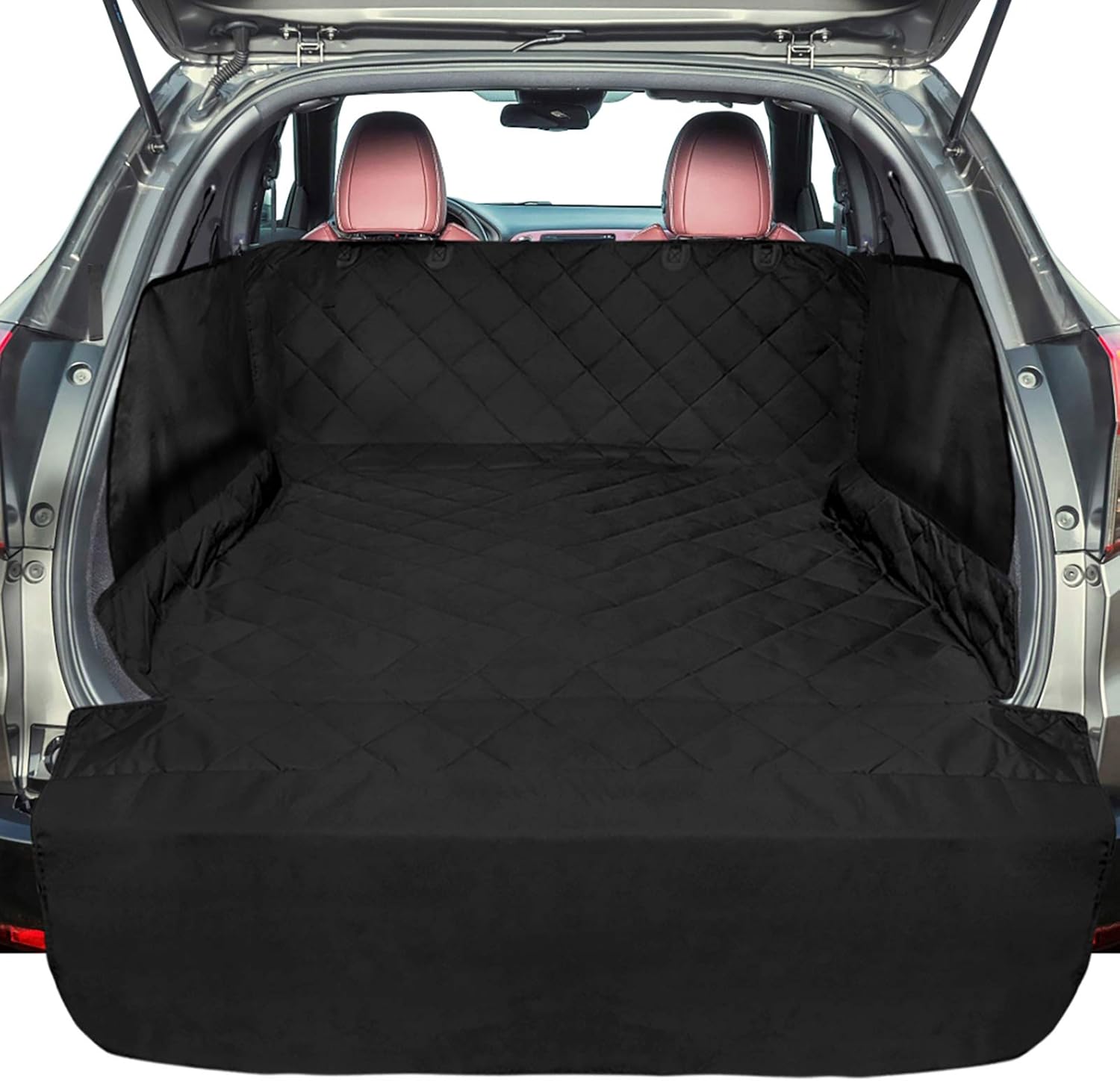 Black Water Resistant Pet Cargo Cover with Bumper Flap, Pack of 2 W754636