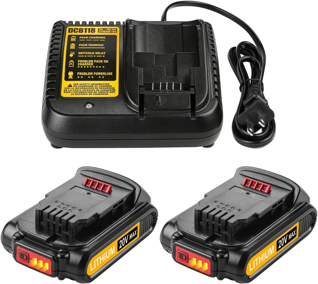 2 Pack 20V Lithium Battery Charger Kit L274