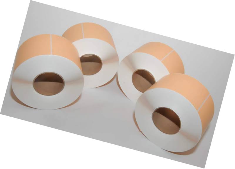 4x22 x 6x22 Pastel Orange Thermal Transfer Labels G18491
