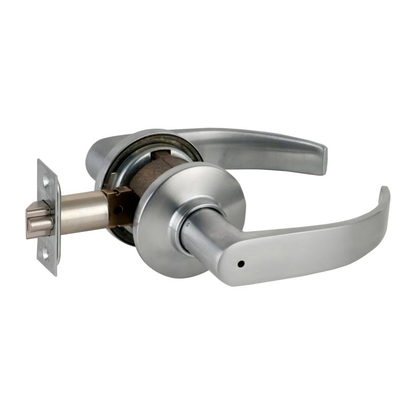 Satin Chrome Privacy Door Leverset S26615
