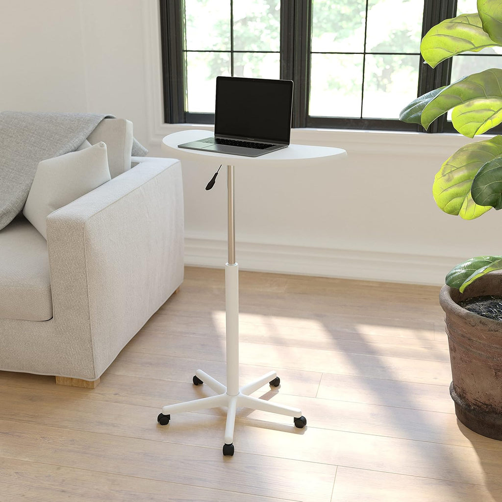 Black Sit to Stand Mobile Laptop Computer Desk Pack of 2 S579952