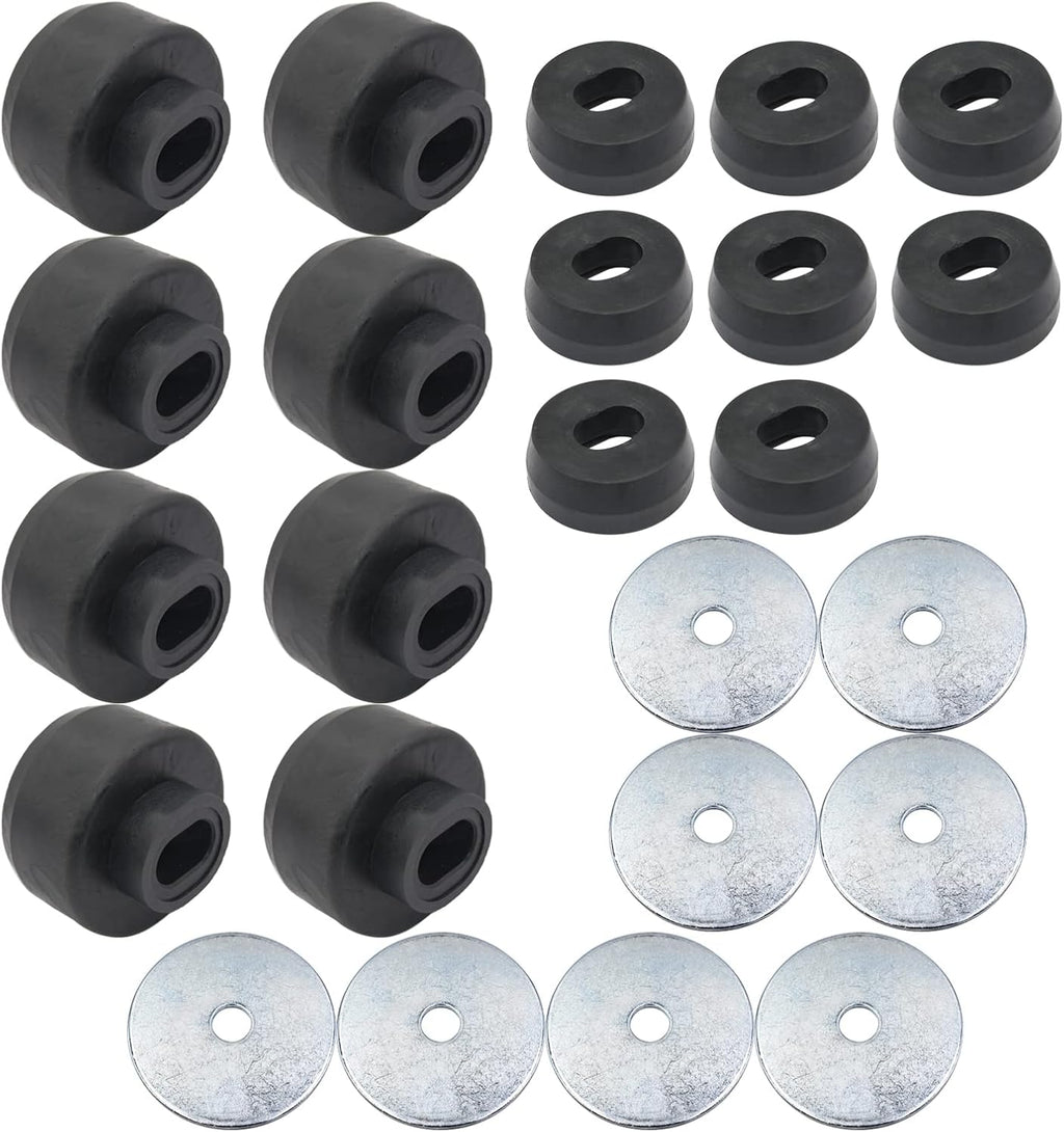 Black Body and Cab Mount Bushing Kit 16 Pcs H8878