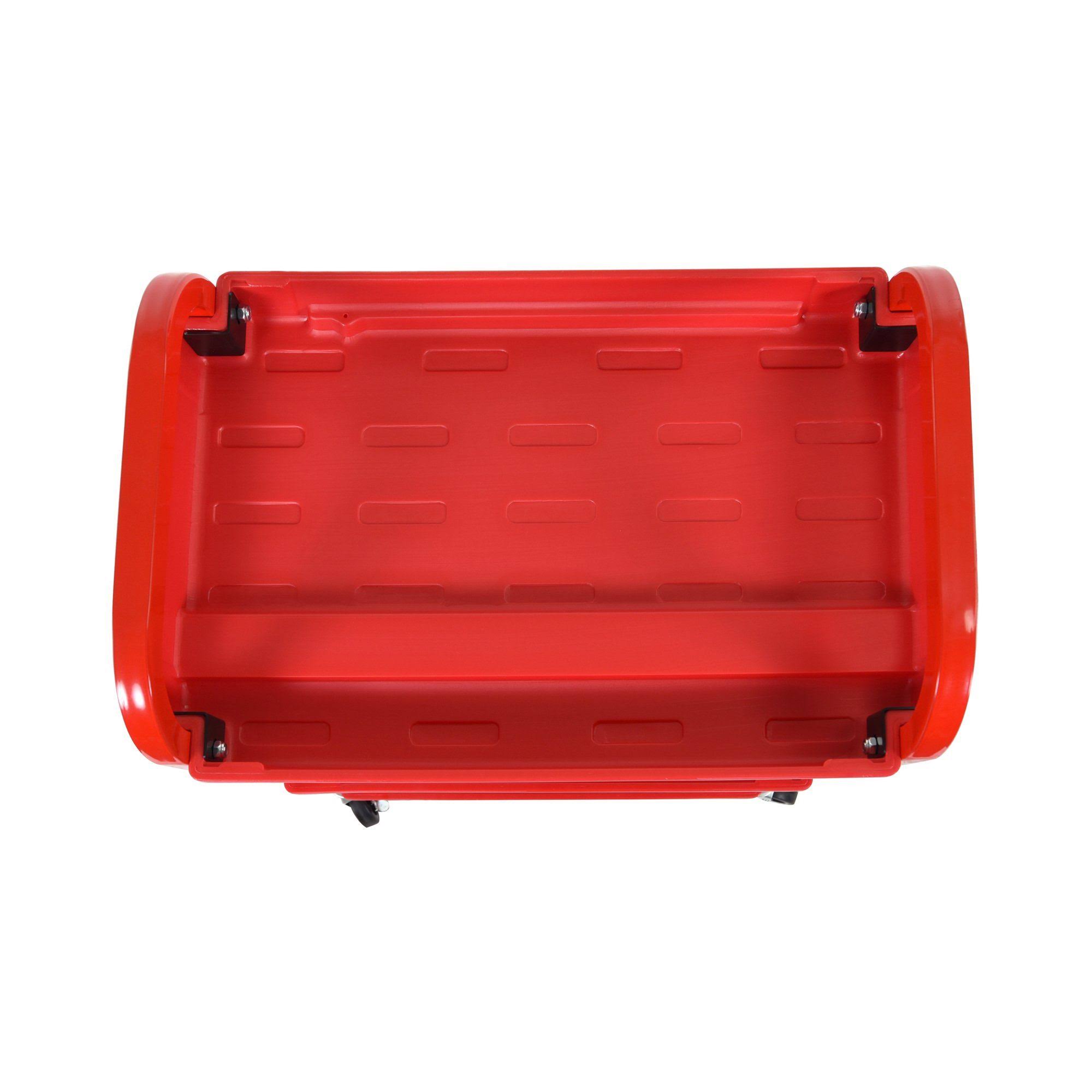 Red 3-Shelf Utility Cart M375246