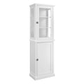 White Wood and Glass Cabinet G364