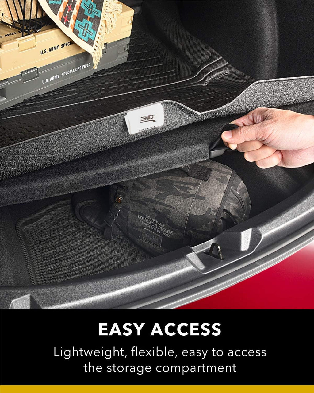 Black Rear Cargo Liner S262
