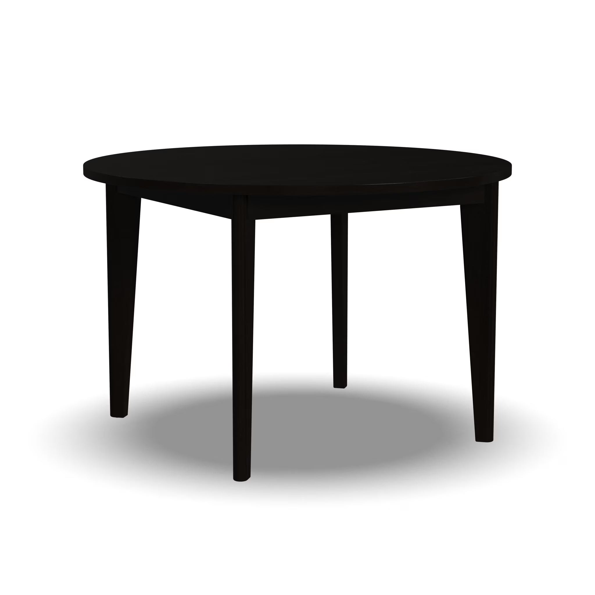 Black Round Wood Dining Table S41591
