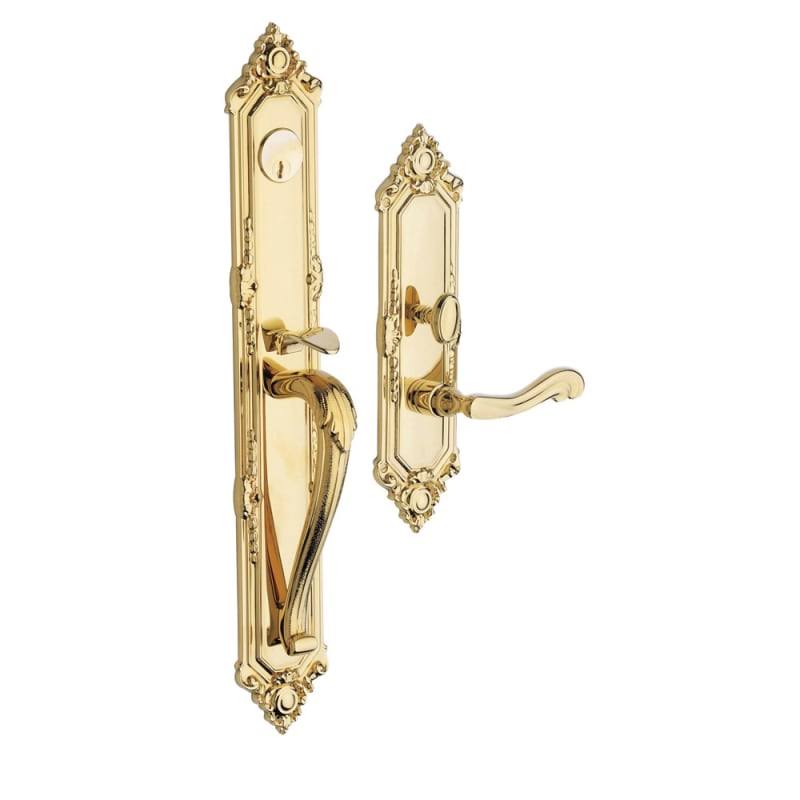 Polished Brass Single Cylinder Mortise Handleset Trim C50366