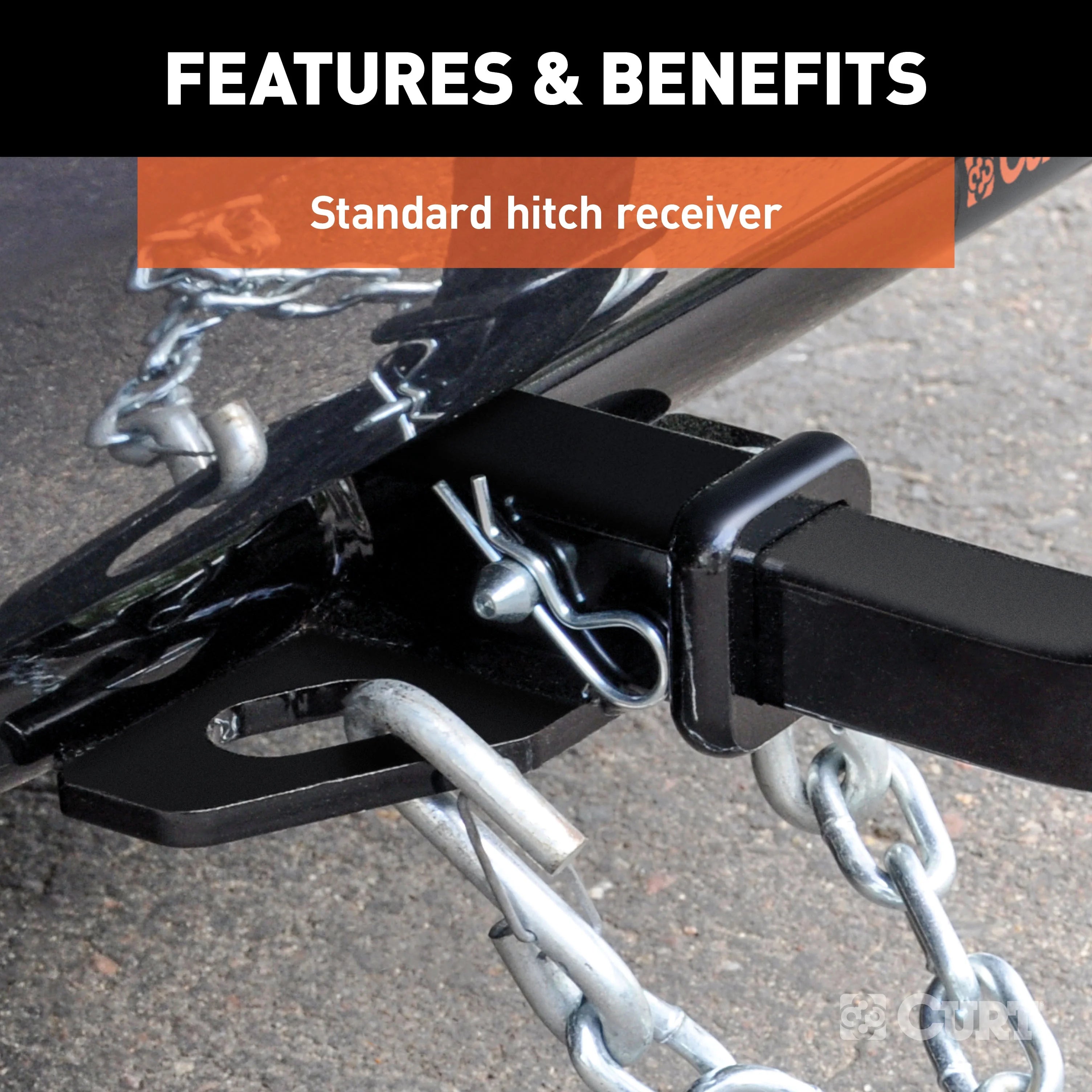 Class 1 Trailer Hitch with Installation Hardware, Pin & Clip U76385