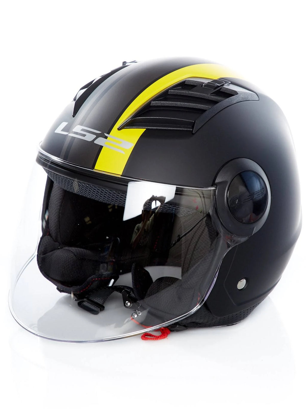 Matt-Black/Yellow Jet Helmet B741