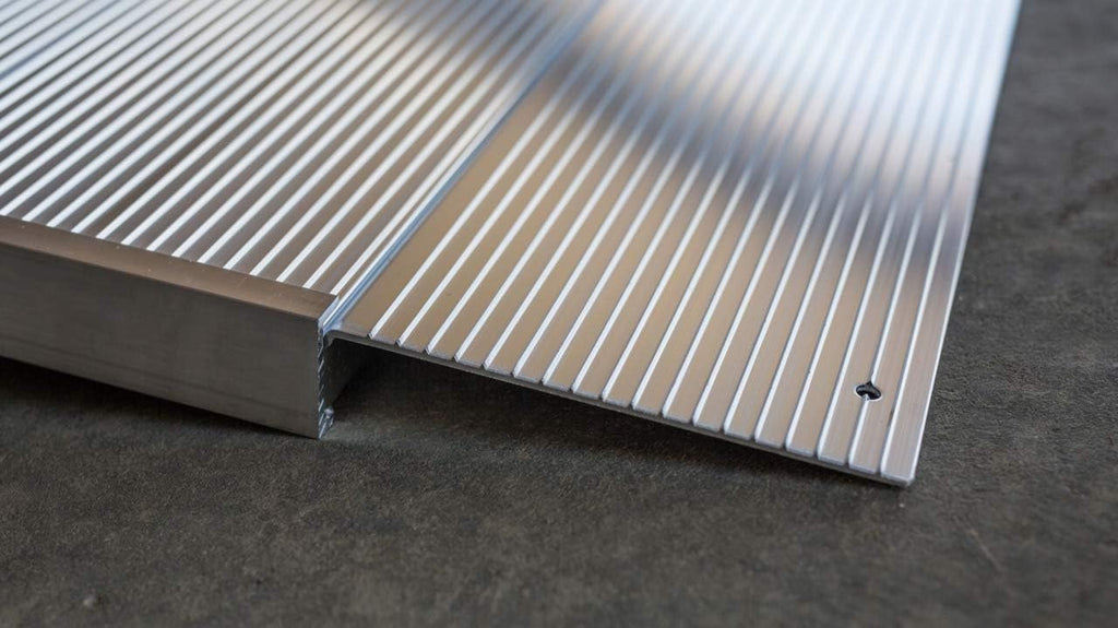 Aluminum Threshold Ramp with Adjustable Height, 12" L x 36" W, Pack of 2 T858