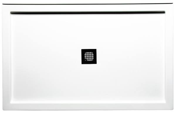 42 x 34 inch Triple Threshold Shower Base with Square Drain S986