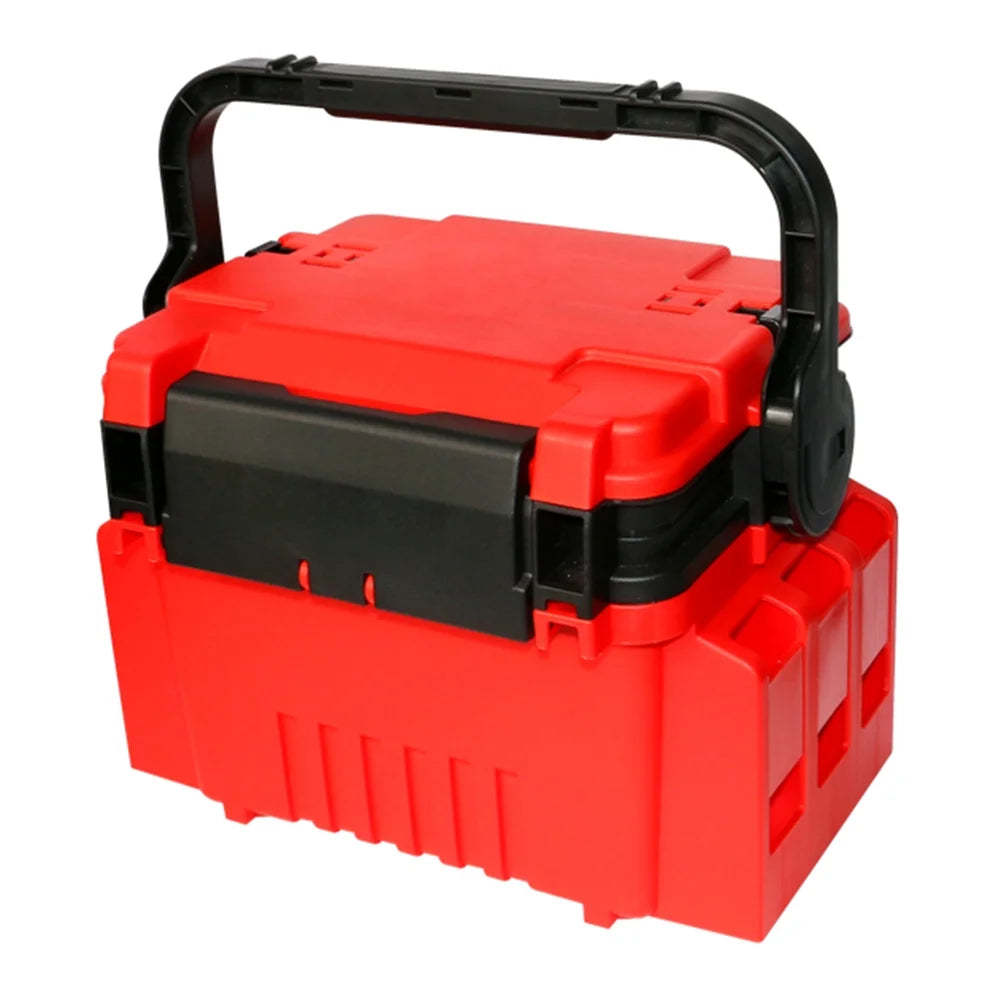Fishing Box Case with Bottle Holder and Rod Stand Tubes L394