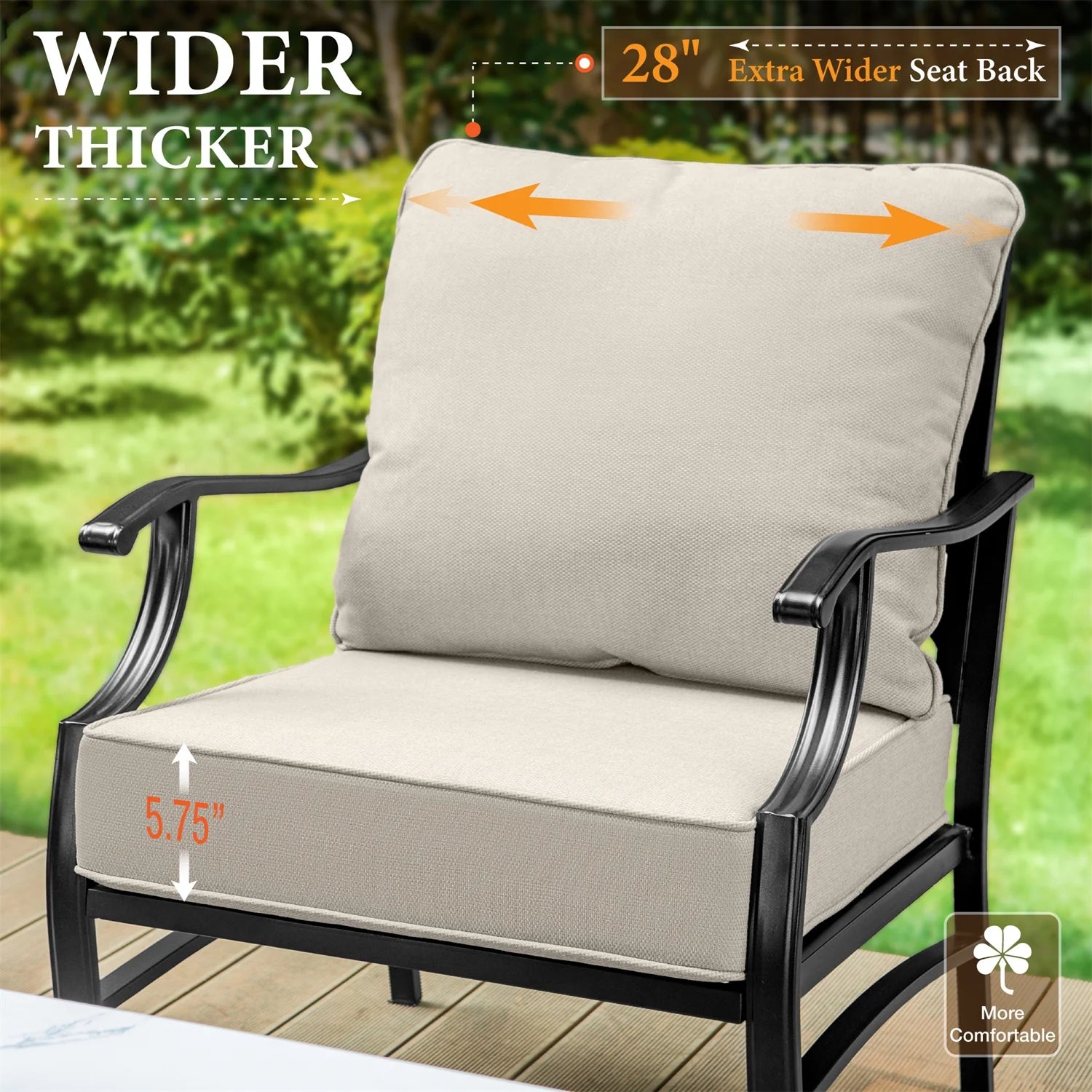 Beige 9-Seater Patio Conversation Set with Swivel Chair Sofa D341