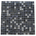 11-Pack Multi Black/Glossy 12-in x 12-in Glossy Stone Look Floor and Wall Tile X910