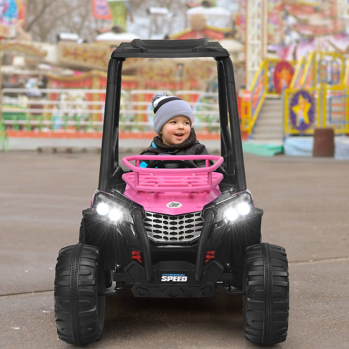 Green Black Kids Ride On UTV Truck G256
