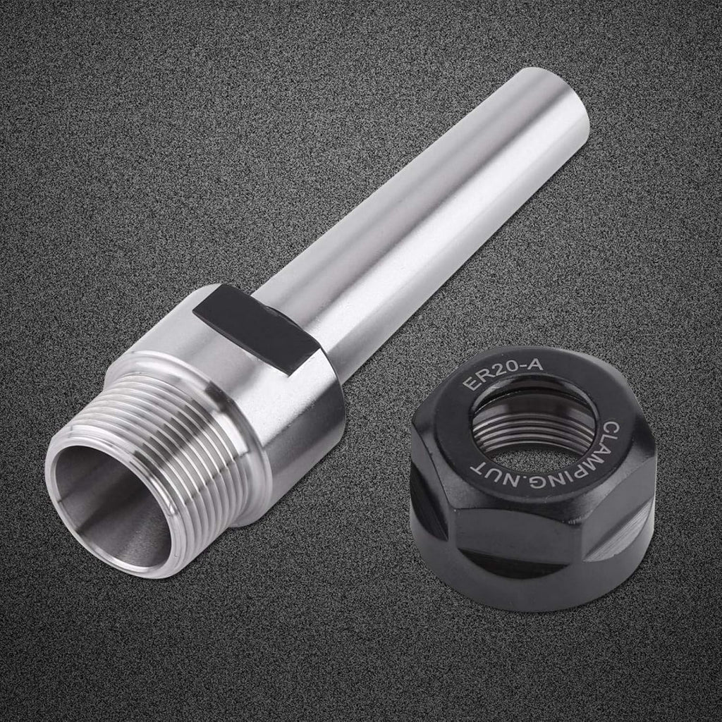 Taper Collet Holder Carbon Steel Chuck Face Milling for ER20 Chucks Pack of 2 Q266