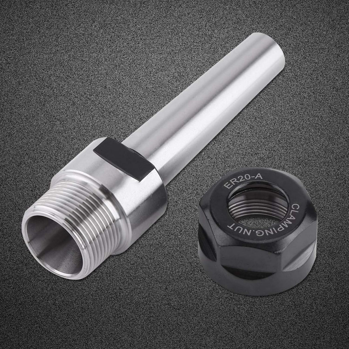 Taper Collet Holder Carbon Steel Chuck Face Milling for ER20 Chucks Pack of 2 Q266