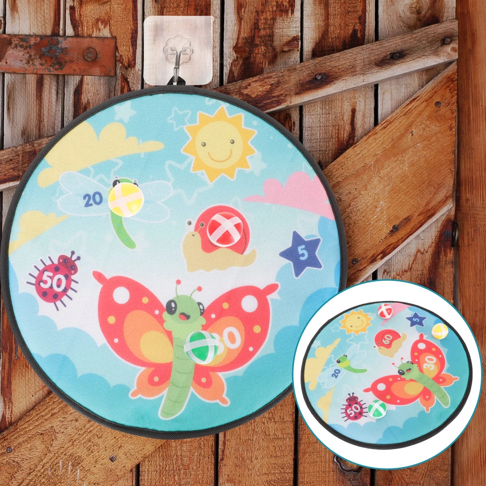 Kids Dart Board with Sticky Balls Toy I6006
