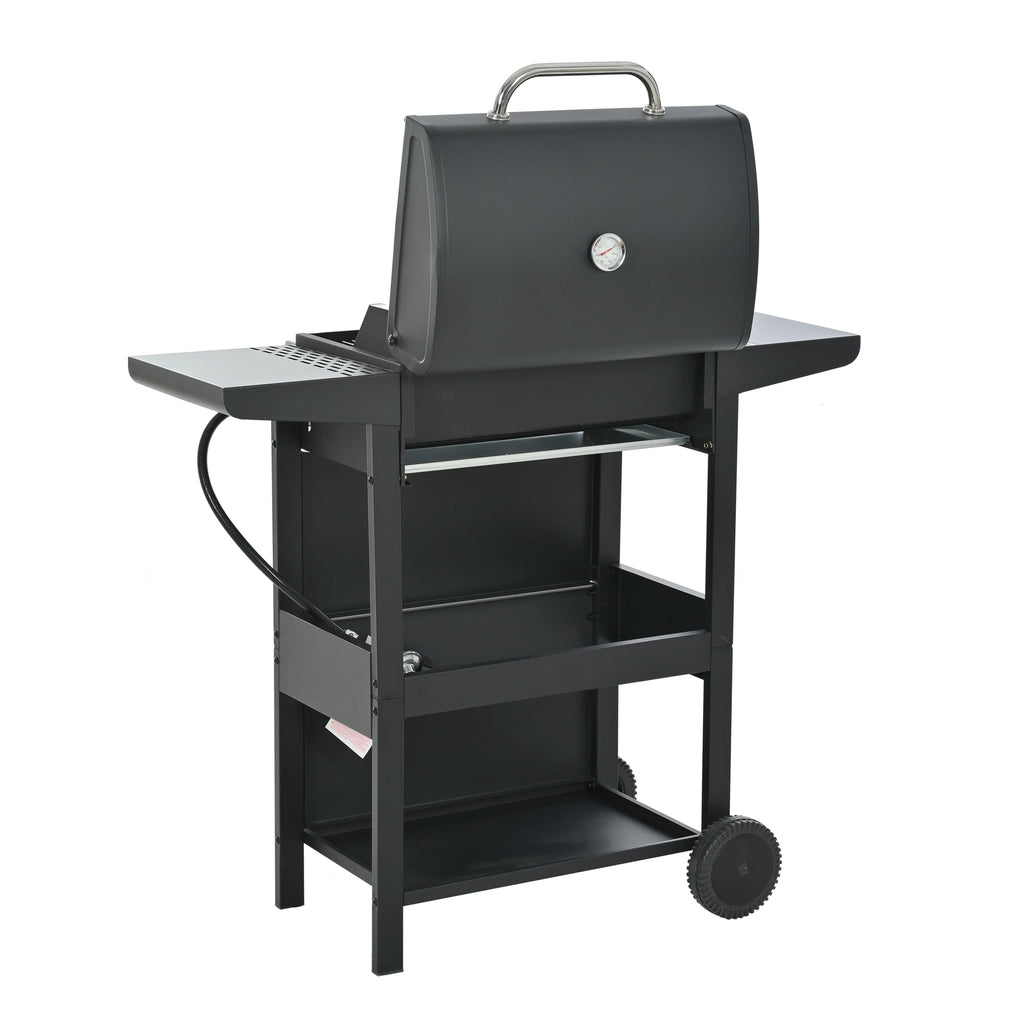 3 Burner Portable Propane Gas Grill Stainless Steel Black J267