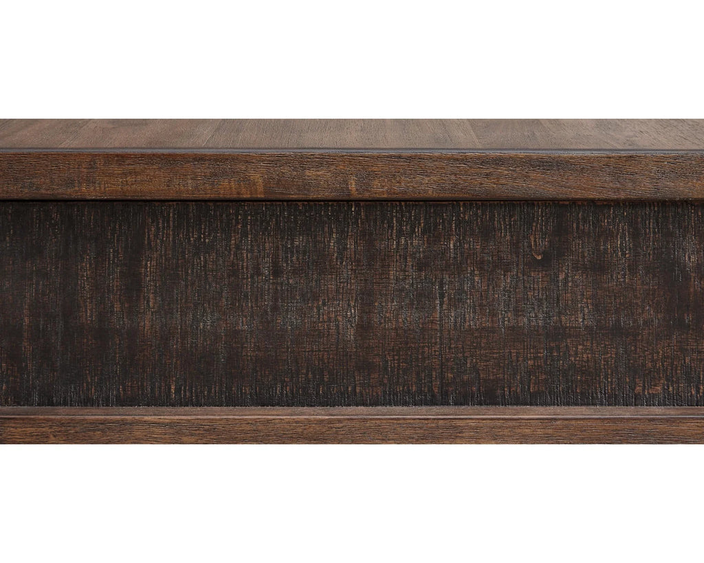 2 Drawer Coffee Table with Lift Top, Two-tone Brown A430042