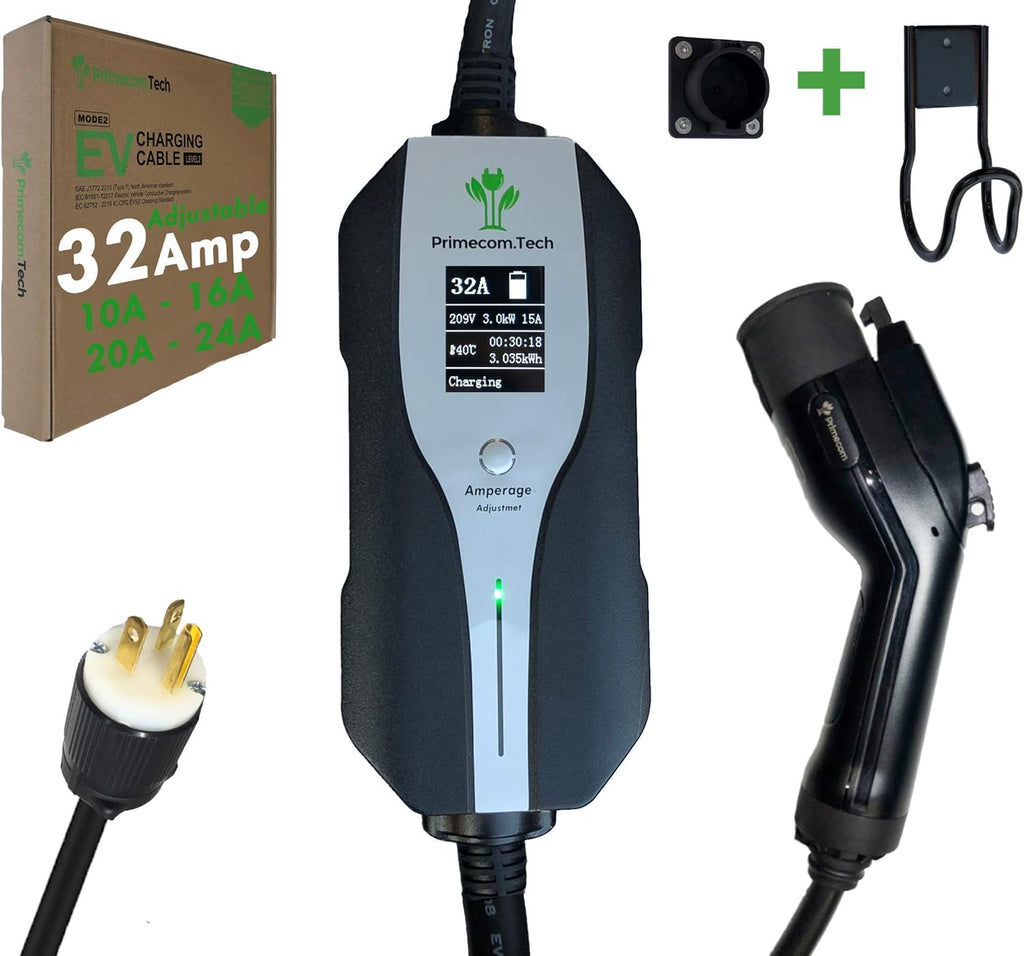 Level 2 Electric Vehicle Charger with 30Ft Cable A93738