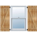 Rough Sawn Western Red Cedar Board-n-Batten Shutters with Z-Bar S241423