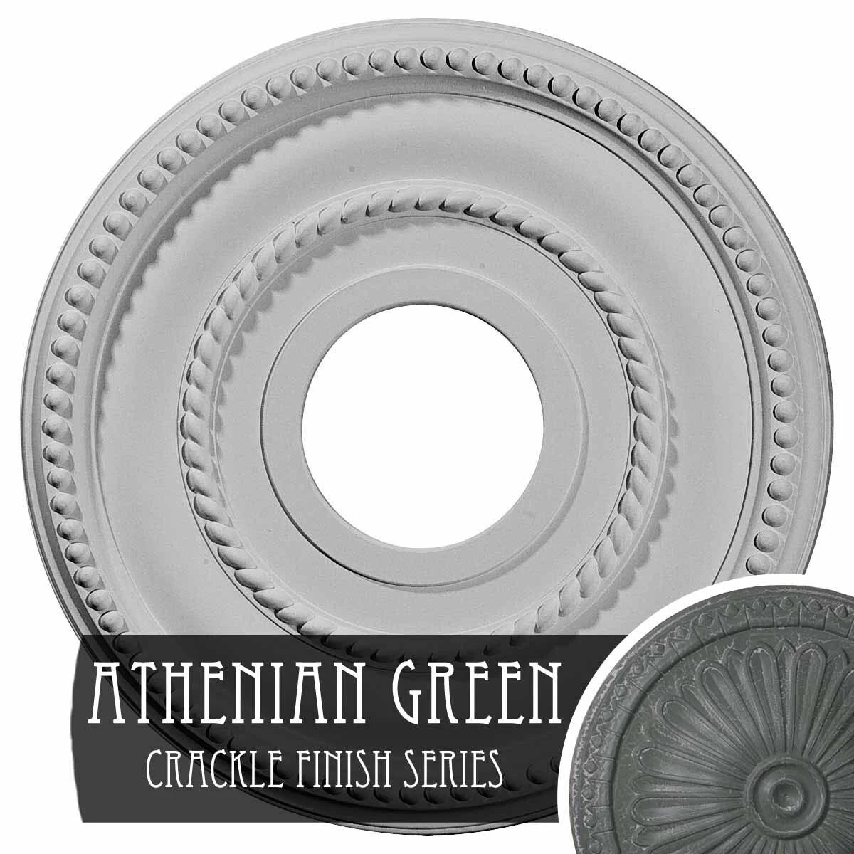 12 1/8x22OD x 3 5/8x22ID x 3/4x22P Ceiling Medallion A321003