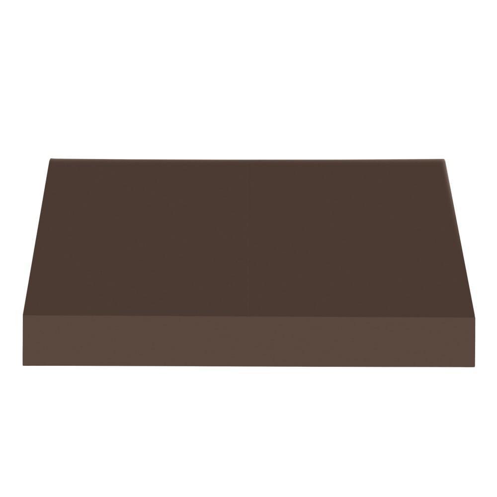 8.375 ft Fixed Awning Acrylic Fabric, Brown A4961